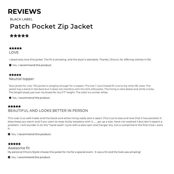 CHICO'S BLACK LABEL Patch Pocket Zipper Jacket COLOR: Antique White SIZE: 3 (16) - Picture 8 of 10